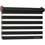 ROLETY 24 - Zatemňovací rolety Den Noc bez vrtání BLACKNESS - černá