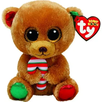 plyšák TY Beanie Boos BELLA - hnědý medvěd s cukrátkem, 15 cm medium 6˝