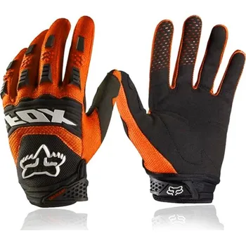 Chránič ruky pro motocykl Fox moto rukavice na motokros a MTB moto rukavice oranžové