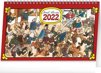 Kalendář Presco Group Josef Lada stolní kalendář Na vsi 2022