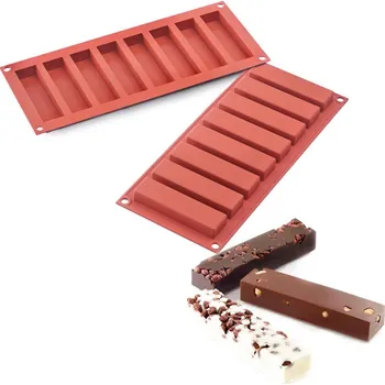 Forma na pečení Forma silikonová (8 ks tyčinky Slim bar) 10x2,6, v.1,6cm