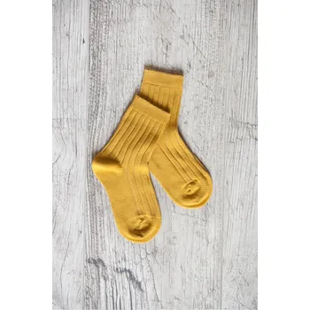 Vroubkované ponožky Baby & Kids Ocher