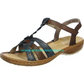 Dámské polobotky Rieker 60838-12 braun kombi 37