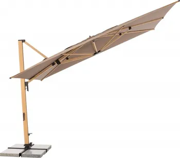 Slunečník Doppler Alu Wood 4 x 3 m béžový