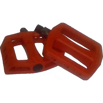 Pedál na kolo Pedály - RAPTOR Solid PC - červená