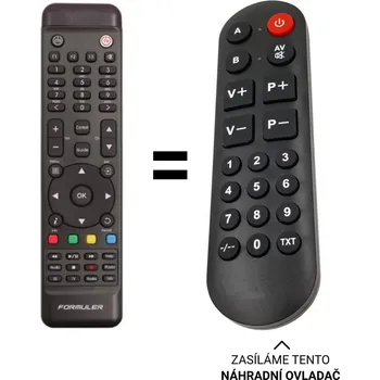 Dálkový ovladač Formuler F1, F3, F4 turbo náhradní dálkový ovladač pro seniory