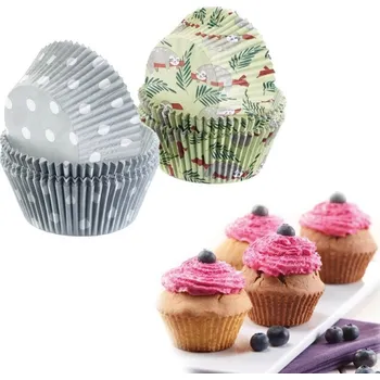 Potravinová fólie Westmark Papírové košíčky 5 cm - lenochod+puntík / 80 ks