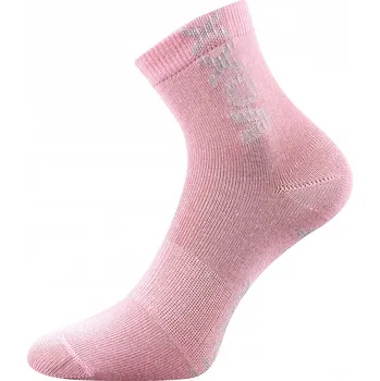 Dětské sportovní vzorované ponožky růžové