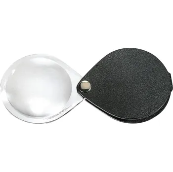 Lupa Eschenbach 1740530 lupa s koženým prvkem zvětšení: 6 x, Velikost objektivu: (Ø) 30 mm, černá