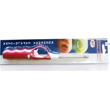 Zapalovač Zapalovač užitkový kuchyňský METALIK (kuchyňský zapalovač | zapalovač | podpalovač | piezoelektrický zapalovač | plnitelný zapalovač | zapalovač na plyn | kovový zapalovač | 21 cm | regulace plamene | okénko pro kontrolu plynu | dětská pojistka | AIT)