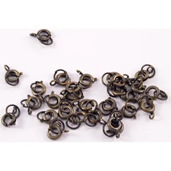 Materiál na výrobu šperku Náramkové zapínání - tmavě staro mosazná - rozměr 0,6 cm x 0,6 cm