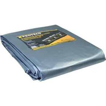 Proteco Extra silná nepromokavá plachta s oky 160 g/m2 šedá, 10 x 15 m