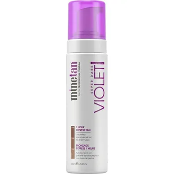 Samoopalovací přípravek MineTan Violet Super Dark 1 Hour Express Tan samoopalovací pěna pro tmavé opálení 200 ml