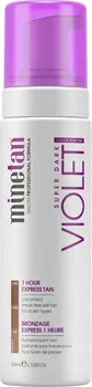 Samoopalovací přípravek MineTan Violet Super Dark 1 Hour Express Tan samoopalovací pěna pro tmavé opálení 200 ml