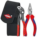 Sada minikleští (kleště štípací + cobra®) v tašce na nářadí na opasek, knipex 002072v06