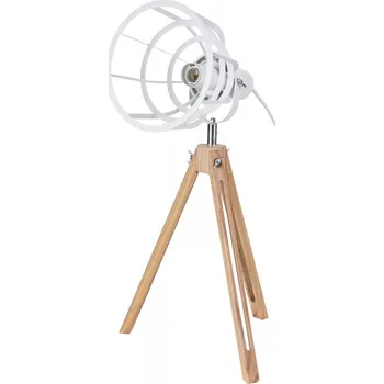 Zahradní dekorace Industriální lampa trojnožka 50x17 cm, bílá (122669 041 HZ1915030 světlo na nožkách)