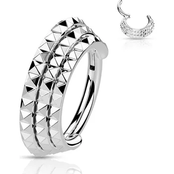 Piercing Šperky4U Ocelový piercing do nosu - septum - NS0050-ST