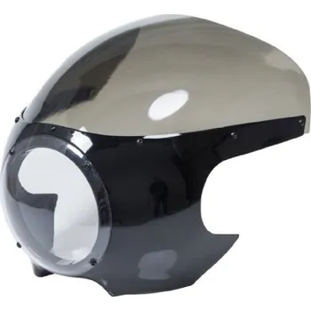Kapota Highway Hawk Přední kapota - maska CAFE RACER OLDSKOOL + plexi - černá