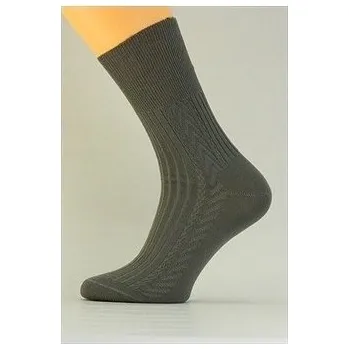 Pánské ponožky Pánské ponožky ZDRAVOTNÍ s vysokým lemem velikost 31 - 32 ( 47 - 48 ) Benet ODEP-PP004 - šedá