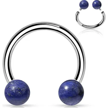 Piercing Piercing - podkova s vnitřním závitem (sodalit)