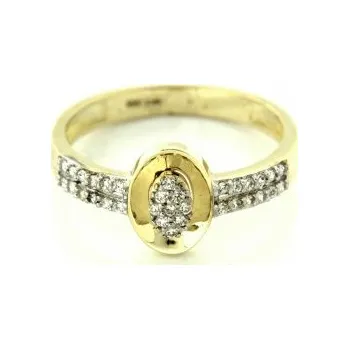 Prsten Zlatý prsten s kamenem ze žlutého zlata