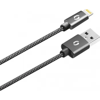 Datový kabel ALIGATOR PREMIUM 2A kabel, Lightning 2m, černý