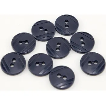 Knoflík Dírkový knoflík - tmavě modrá - průměr 1,5 cm