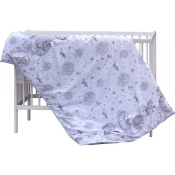 Povlečení SCARLETT Souprava do postýlky 2dílná Lucy 135 x 100 cm - šedá