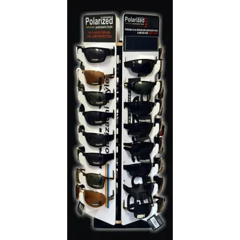 Pouzdro na brýle Polarized Brýle polarizační mix 32ks s otočným stojanem 64x33 cm