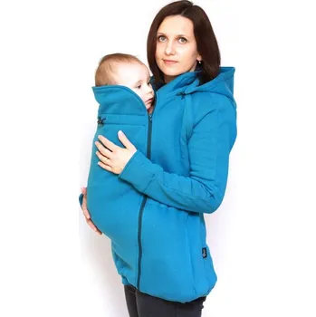 Nosící mikina s odepínacími rukávy - petrol, Adelay Velikost: XL