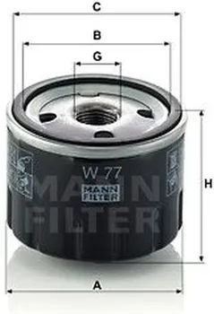 Olejový filtr Mann-Filter W77