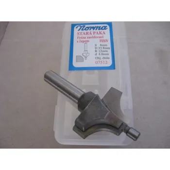 Fréza Fréza zaoblovací s čepem R12X33,8 HSS NORMA