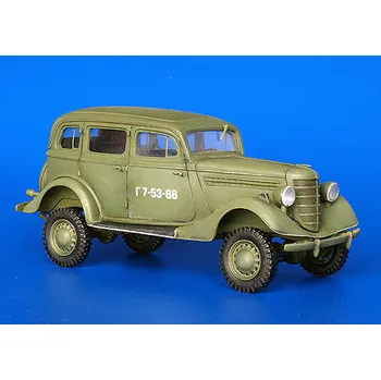 Plastikový model Plusmodel 1/35 Gaz 61-73 4x4 (full resin kit)
