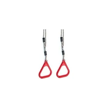 Dětská houpačka Závěsné kruhy triangl Barva: Červená