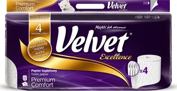 Toaletní papír Velvet Excellence Premium Comfort 4vrstvý