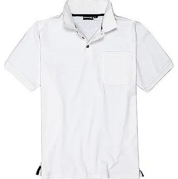 Pánské tričko Pánská polokošile - tričko s límečkem bílé Adamo 5XL - 8XL krátký rukáv Adamo - 5XL