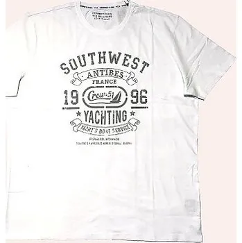 Pánské tričko SOUTHWEST Kitaro bílé potisk krátký rukáv 3XL - 8XL KITARO ODE-KIT-201118-600 - 7XL