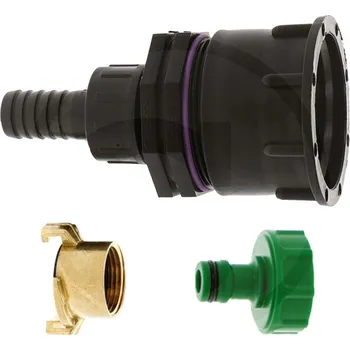 Sada redukce IBC nádrže, redukce na IBC kontejnery S60x6 x 1“ vnější závit