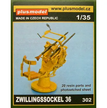 Plastikový model Plusmodel 1/35 Zwillingssockel 36