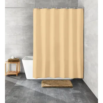Sprchový závěs Kleine Wolke Kito 4937202238 natur béžová 120 x 200 cm, sprchový závěs, bez kroužků