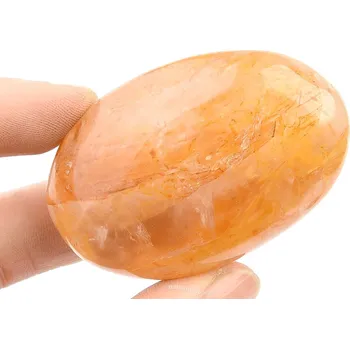 Přírodní kámen Křišťál s limonitem (64g)