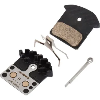 Brzda na kolo SHIMANO DESTIČKY BRZD J04C KOV S CHLADIČEM 25 PÁRŮ