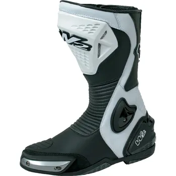 Moto obuv ADRIA-SR černobílé moto boty W2 BOOTS - 45