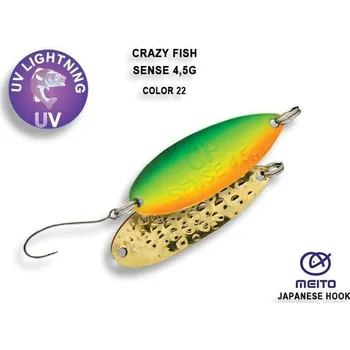 Umělá nástraha Plandavka Crazy Fish Sense 38mm 4,5g color 22-GCO