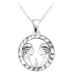 Znamení Blíženci - stříbrný náhrdelník