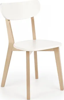 Jídelní židle Halmar Buggi přírodní/bílá