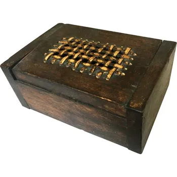 Šperkovnice Mahakam Ručně vyřezávaná šperkovnice proplétaná dřevěná