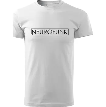 Pánské tričko Triko Neurofunk pánské "Minimalistic" Velikost: 4XL, Barva: Bílá - Design 1