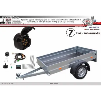 Tažné zařízení Elektropřípojka pro VOLKSWAGEN Multivan + Caravelle T5 12/2003->10/2009 7pin SV ESV12270512, HAK SYSTEM