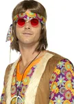 Smiffys Hippie brýle lenonky červené